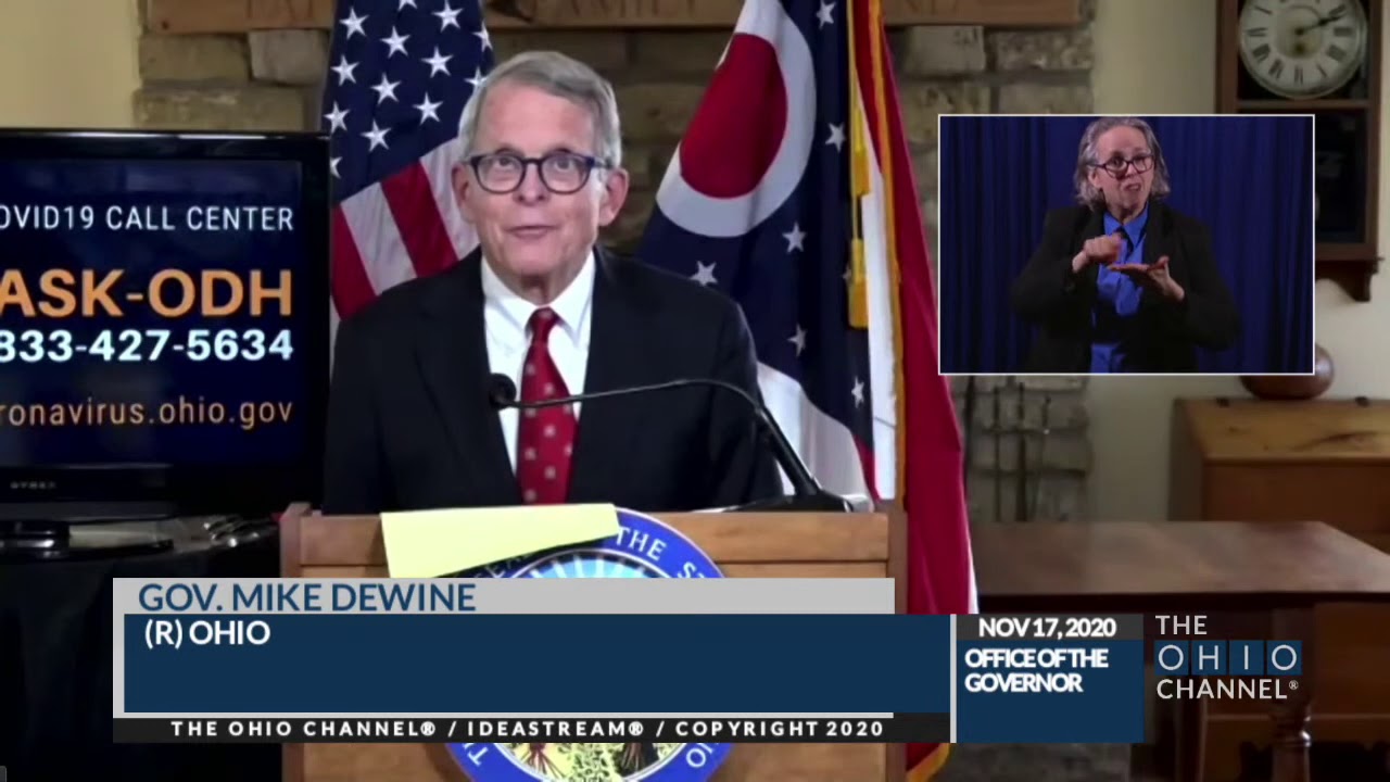 November 17, 2020 #COVID19 Update with Governor Mike DeWine