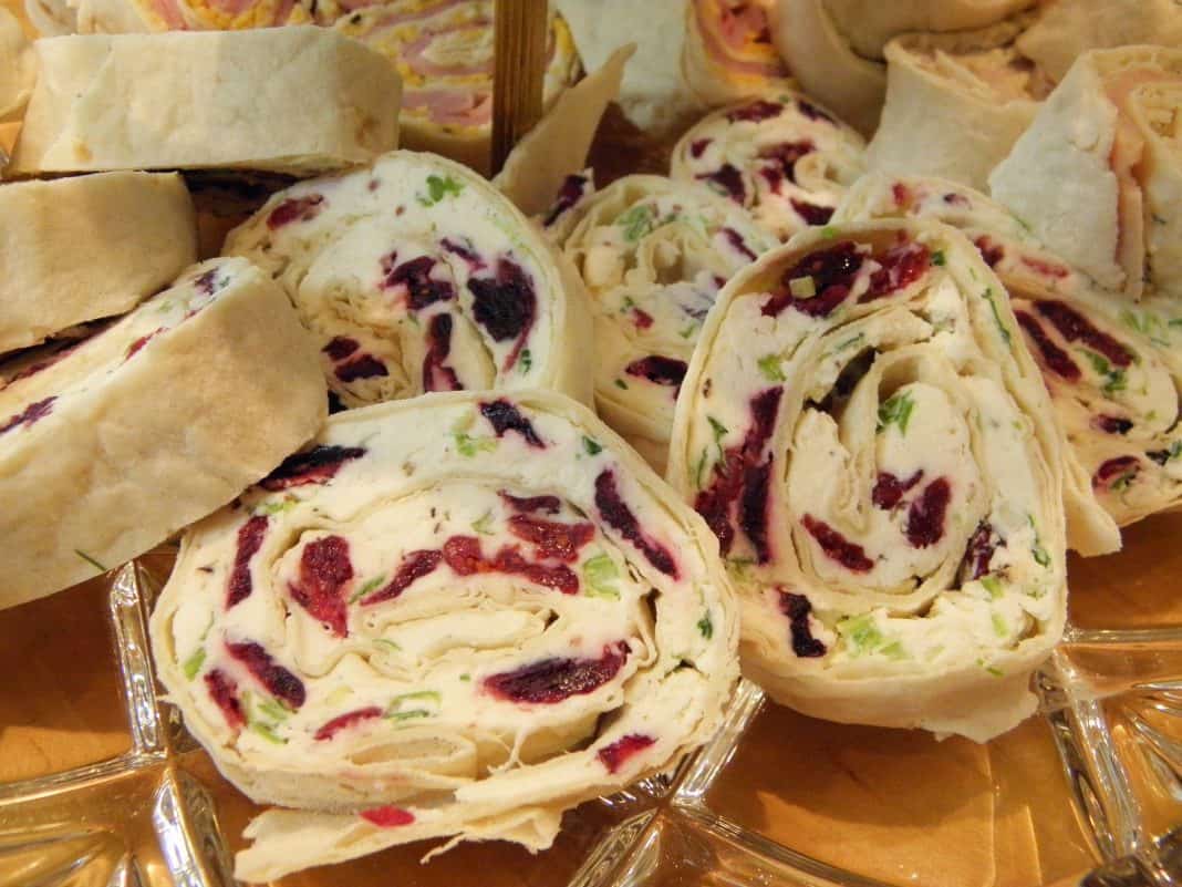 Feta Cranberry Pinwheels