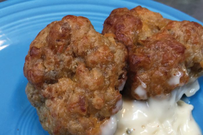 Helga’s Playhouse Hot Sausage Meatballs