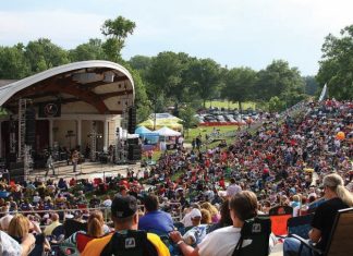 This image depicts River Rock at the Amp. Where to find outdoor summer music in the Mahoning Valley. Our guide covers Youngstown-Warren, Columbiana County and western Pennsylvania.