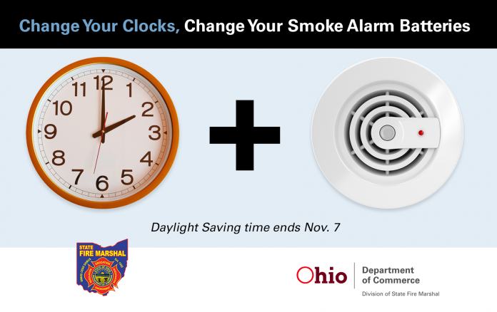 State Fire Marshal: Check smoke detectors when changing clocks