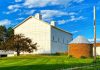 Where to find summer farmers markets in the Mahoning Valley. This photo depicts the barn and fields at Villa Maria.