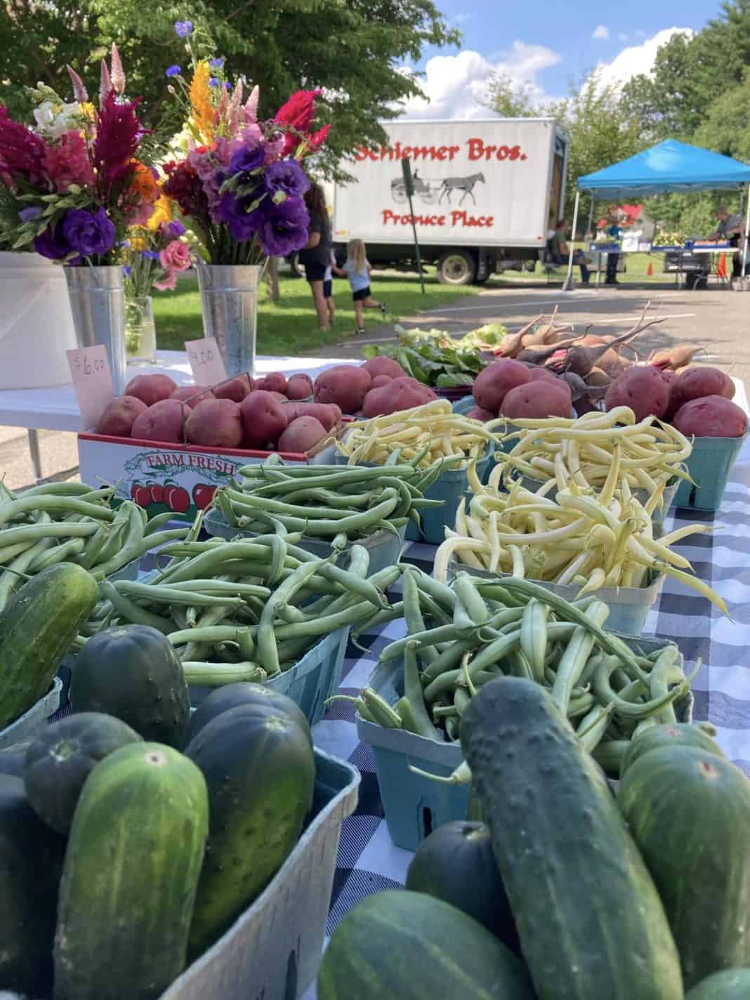Regional farmers markets offer produce, baked goods, activities