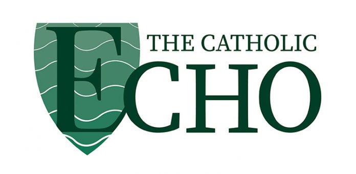 WEB Catholic Echo logo Logo for The Catholic Echo, the media and publishing company owned by the Diocese of Youngstown. The Catholic Echo includes a website, print magazine and podcasts.