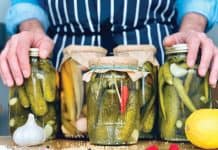 Penn State continues webinars on home food preservation. This picture depicts cucumber pickling.