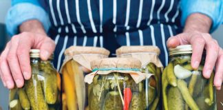 Penn State continues webinars on home food preservation. This picture depicts cucumber pickling.