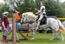 This image depicts jousters dressed in Medieval armor for the Ohio Viking Festival 2025: June 20-22 at Lake County Fairgrounds in Painesville. (Ohio Viking Festival) The Metro Monthly summer festivals guide covers the Youngstown-Warren area, Columbiana County and western Pennsylvania. Image is courtesy of the Ohio Viking Festival
