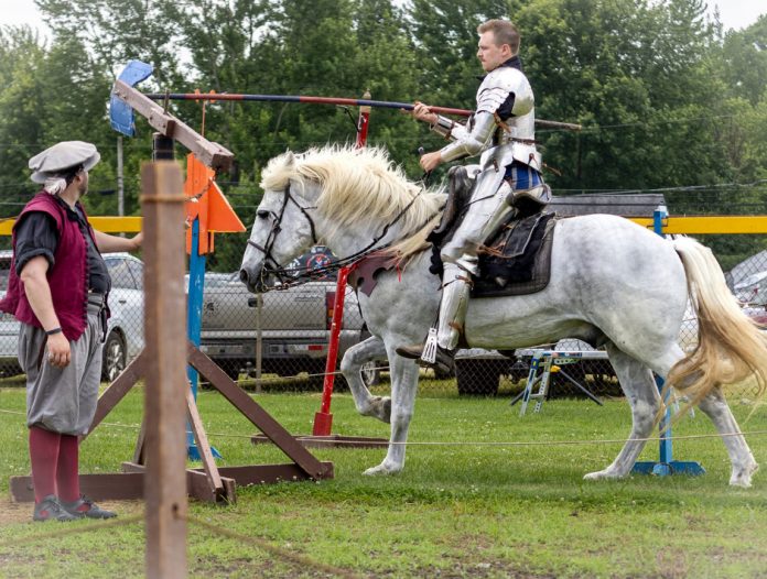 This image depicts jousters dressed in Medieval armor for the Ohio Viking Festival 2025: June 20-22 at Lake County Fairgrounds in Painesville. (Ohio Viking Festival) The Metro Monthly summer festivals guide covers the Youngstown-Warren area, Columbiana County and western Pennsylvania. Image is courtesy of the Ohio Viking Festival