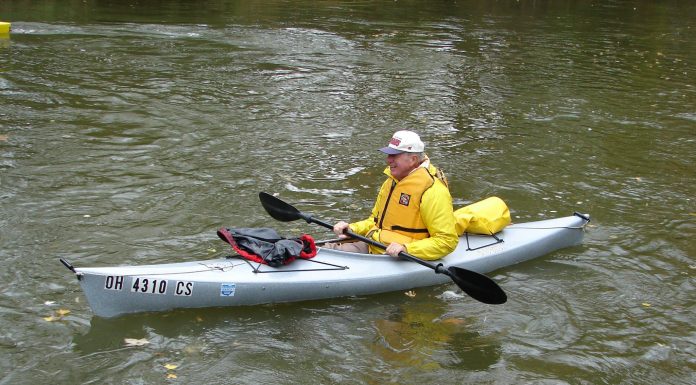 Trumbull Canoe Trails to mark 50th year during July 20 event. This file photo depicts a club member paddling on the Mahoning River.