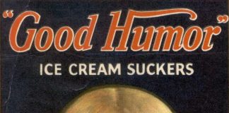 This image depicts a Good Humor Ice Cream ad from the 1920s. Mahoning Valley Historical Society to mark National Ice Cream Day