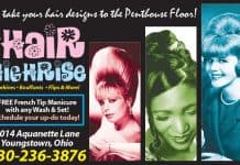 Fake Ad Contest winner - June 2025! Our ad depicts The Hair High Rise on Aquanet Lane.