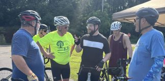 This image depicts Out-Spokin’ Wheelmen members at a recent biking event. Sept. 14 bicycle tour to feature stops at 2 Trumbull County wineries