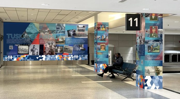 Cleveland Hopkins murals honor Tuskegee Airmen Cleveland Hopkins murals honor Tuskegee Airmen