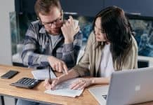 This picture depicts a couple examining their finances. Penn State webinars to focus on financial wellness | Families, farmers, small business owners and anyone interested in financial wellness and improving money management skills can learn more about these topics through a Penn State Extension webinar series.  