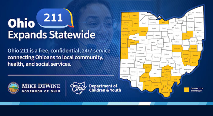 DeWine announces statewide 211 expansion